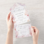 Romantic Seashells Corals Underwater Life Weddensc All In One Uitnodiging<br><div class="desc">Het ontwerp van de Uitnodiging van het Weddenschap is een betoverend en fascinerend kunstwerk. De delicate waterverf beroert creëer een verbluffende, onderwaterwereld die zowel serene als fascinerende is. De ingewikkelde details van de seizoenshellen, koralen en zeedieren brengen een gevoel van magie en verwondering naar de uitnodiging, die de romance en...</div>