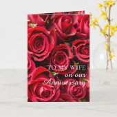 Romantic Sentimental Roos Wife Jubileum Kaart (Gele Bloem)