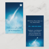 Romantic Shooting star business card Visitekaartje (Voorkant / Achterkant)