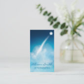 Romantic Shooting star business card Visitekaartje (Staand voorkant)