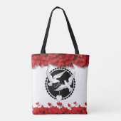 Romantic Silhouette doet een paar glamoureuze hart Tote Bag (Achterkant)