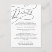 Romantic Silver Calligraphy — Enclosure Kaart (Voorkant)