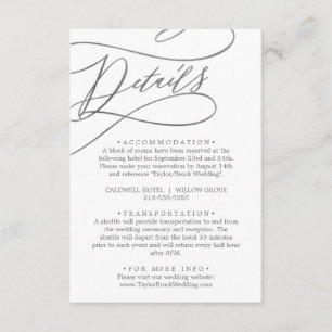 Romantic Silver Calligraphy — Enclosure Kaart