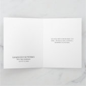 Romantic  Silver Elegance Bedankkaart (Binnen)