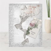 Romantic  Silver Elegance Bedankkaart (Voorkant)