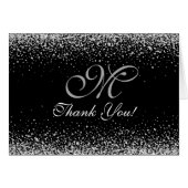 Romantic Silver Glitter Night Sky (Voorkant Horizontaal)