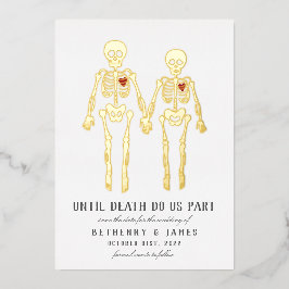Romantic Skeletons Folie Uitnodiging