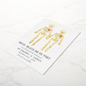 Romantic Skeletons Folie Uitnodiging (Gedraaid)