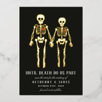 Romantic Skeletons Folie Uitnodiging