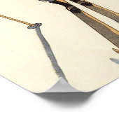 Romantic Skiing Couple Poster (Hoek)