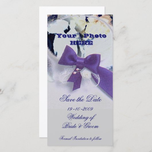 Romantic slaat de datum op save the date (Voorkant / Achterkant)