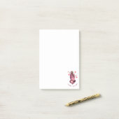 Romantic Sloth Smile Post-it® Notes (Op bureau)