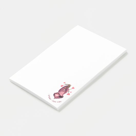Romantic Sloth Smile Post-it® Notes (Schuin)