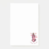 Romantic Sloth Smile Post-it® Notes (Voorkant)