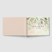 Romantic Soft Botanical Greenery Wedding Gastenboek (Volledig)