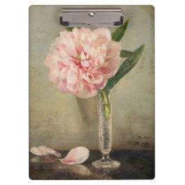Romantic soft pink peony in vase klembord