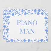 Romantic Soft  Song Names Table Cards Kaart (Voorkant / Achterkant)