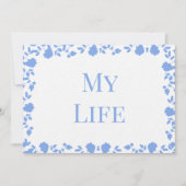 Romantic Soft Song Names Table Cards Kaart (Voorkant)