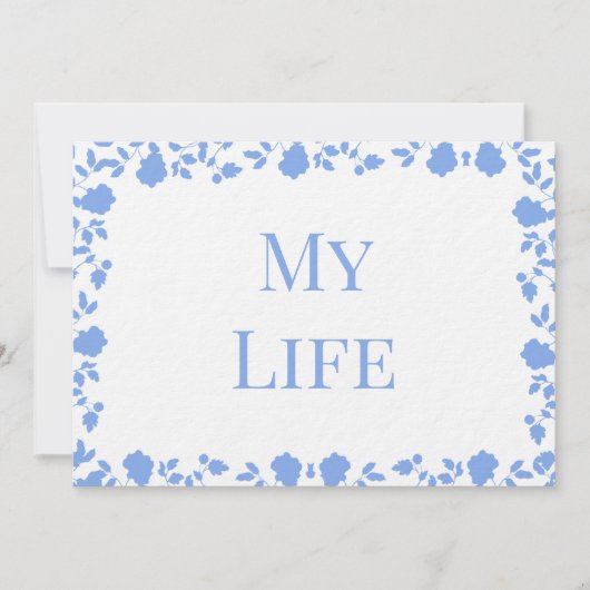 Romantic Soft  Song Names Table Cards Kaart (Voorkant)