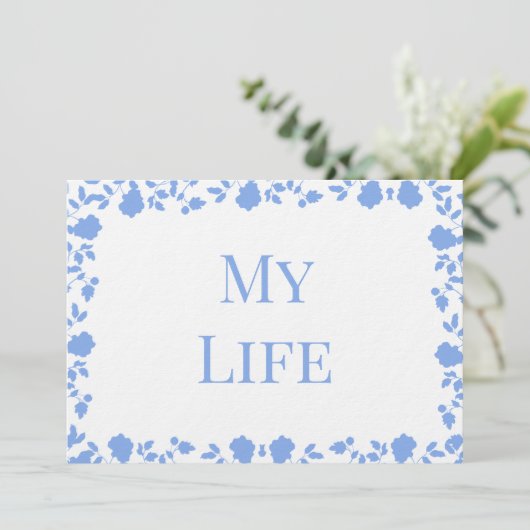 Romantic Soft Song Names Table Cards Kaart (Staand voorkant)