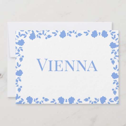 Romantic Soft  Song Names Table Cards Kaart (Voorkant)