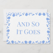 Romantic Soft  Song Names Table Cards Kaart (Voorkant)