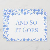 Romantic Soft  Song Names Table Cards Kaart (Voorkant / Achterkant)