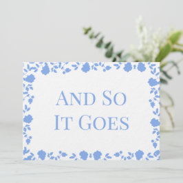 Romantic Soft Song Names Table Cards Kaart