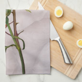 Romantic Soft White Roses Elegant Floral Glam Theedoek (Quarter Fold)