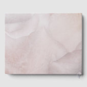 Romantic Soft White Roses Elegant Floral Wedding Gastenboek (Achterkant)