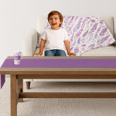 Romantic solid lila spring decor korte tafelloper