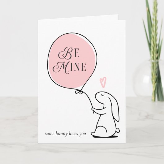 Romantic Some Bunny Loves You Valentine's Day  Feestdagen Kaart (Voorkant)