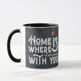 Romantic Soulmate Quote Heart Combo Mug Mok