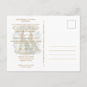 Romantic Spanish Quinceañeras Twins in Green Brown Briefkaart (Achterkant)