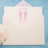 Romantic Sparen de Datum Seahorse Self-Inking Stam Zelfinktende Stempel