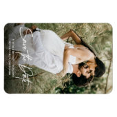 Romantic sparen de Verticale Foto van de Datum Magneet (Horizontaal)