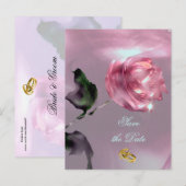 Romantic sparen het Briefkaart van de Datum (Voorkant / Achterkant)