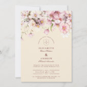 Romantic Spring Blossom Wedding Kaart (Voorkant)