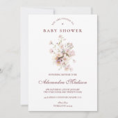 Romantic Spring Floral Baby Shower Kaart (Voorkant)