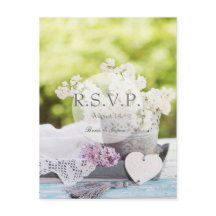 Romantic Spring Flower Floral Lila RSVP