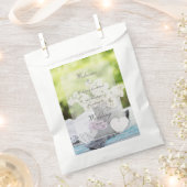 Romantic Spring Flower Floral Lila Wedding Bedankzakje (Geknipt)