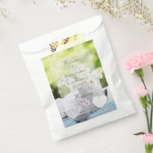 Romantic Spring Flower Floral Lila Wedding Bedankzakje (Gezegeld)