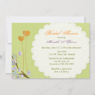 Romantic Spring Green Vrijgezellenfeest Kaart
