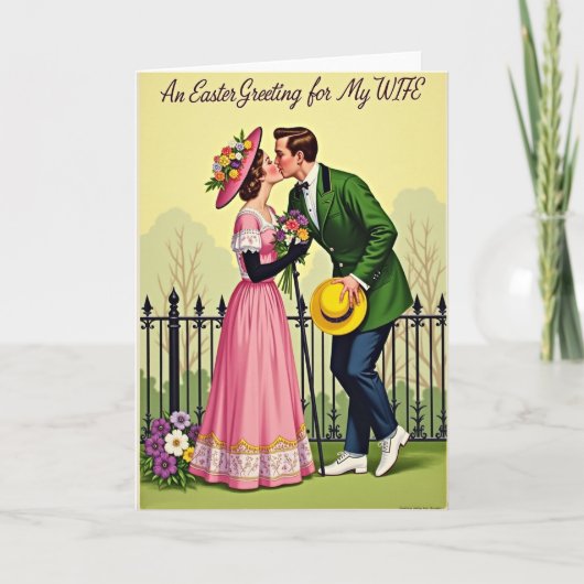 Romantic Spring Kiss Card Kaart (Voorkant)