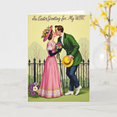 Romantic Spring Kiss Card Kaart (Gele Bloem)
