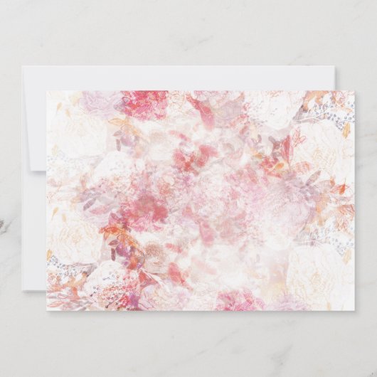 Romantic Spring Pink Flower Wedding Guestbook (Achterkant)