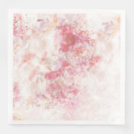 Romantic Spring Pink Flowers Weddenschap Servet