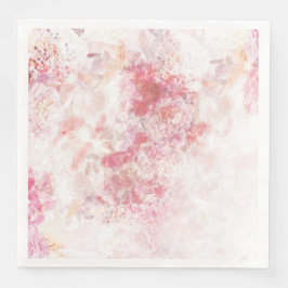 Romantic Spring Pink Flowers Weddenschap Servet