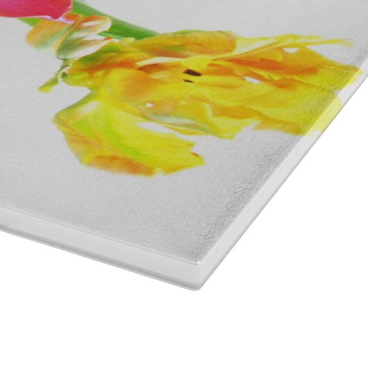 Romantic Spring Tulip Flowers Snijplank (Hoek)