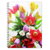 Romantic Spring Tulips Flowers Notitieboek (Voorkant)
